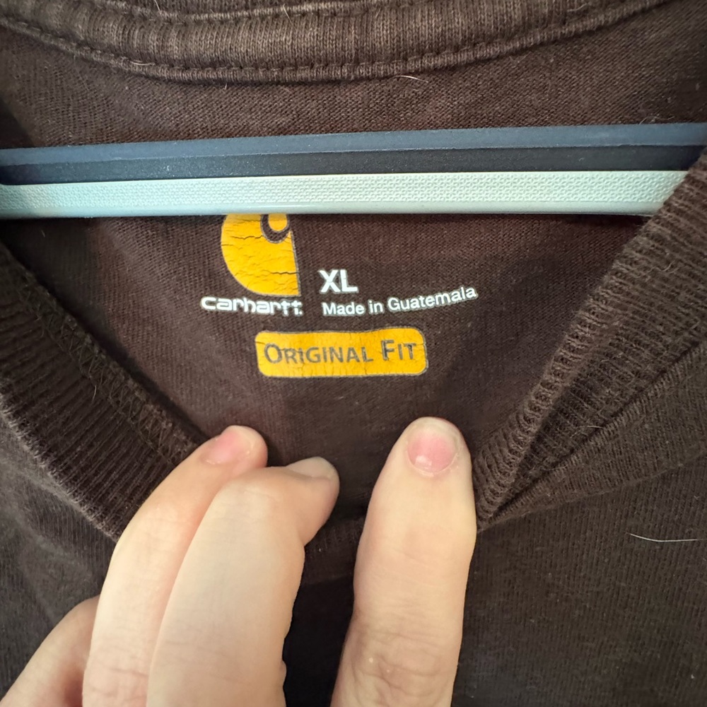 Carhartt Dark Brown Original Fit Shirt - Picture 2 of 2
